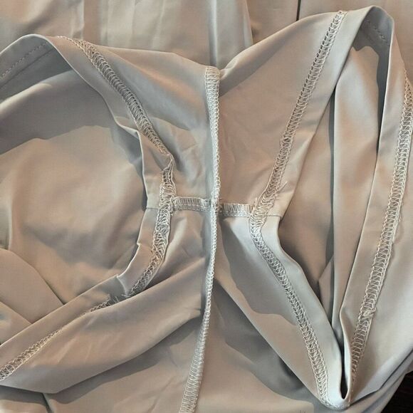 ASOS Revival Women's Light GreyBlue Flowing Shorts Size M, Built in lycra shorts - Picture 6 of 11